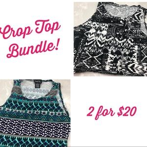 Set of 2 crop tops!